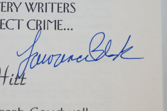 The Perfect Murder by Jack Hitt 1991 Signed by Lawrence Block 1st Ed HC