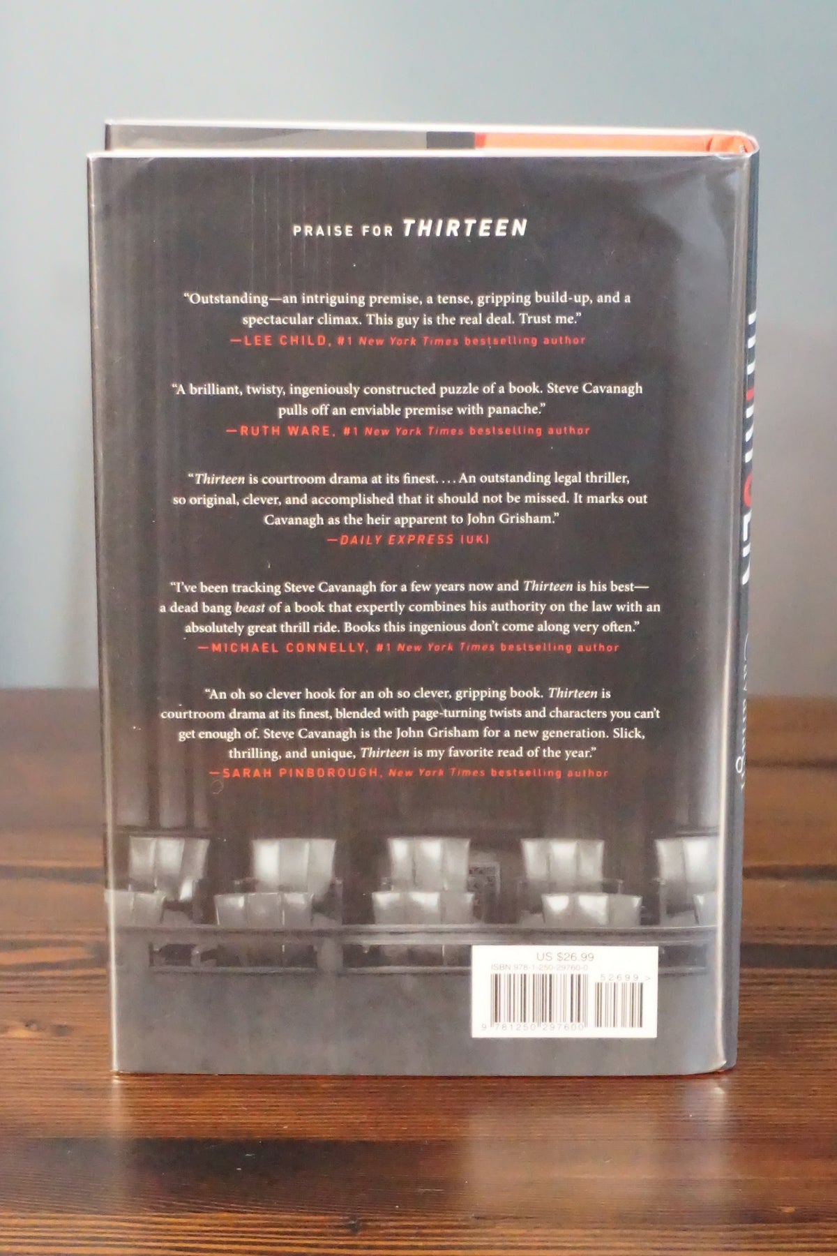 Thirteen by Steve Cavanagh 2019 Signed First US Edition Eddie Flynn HC