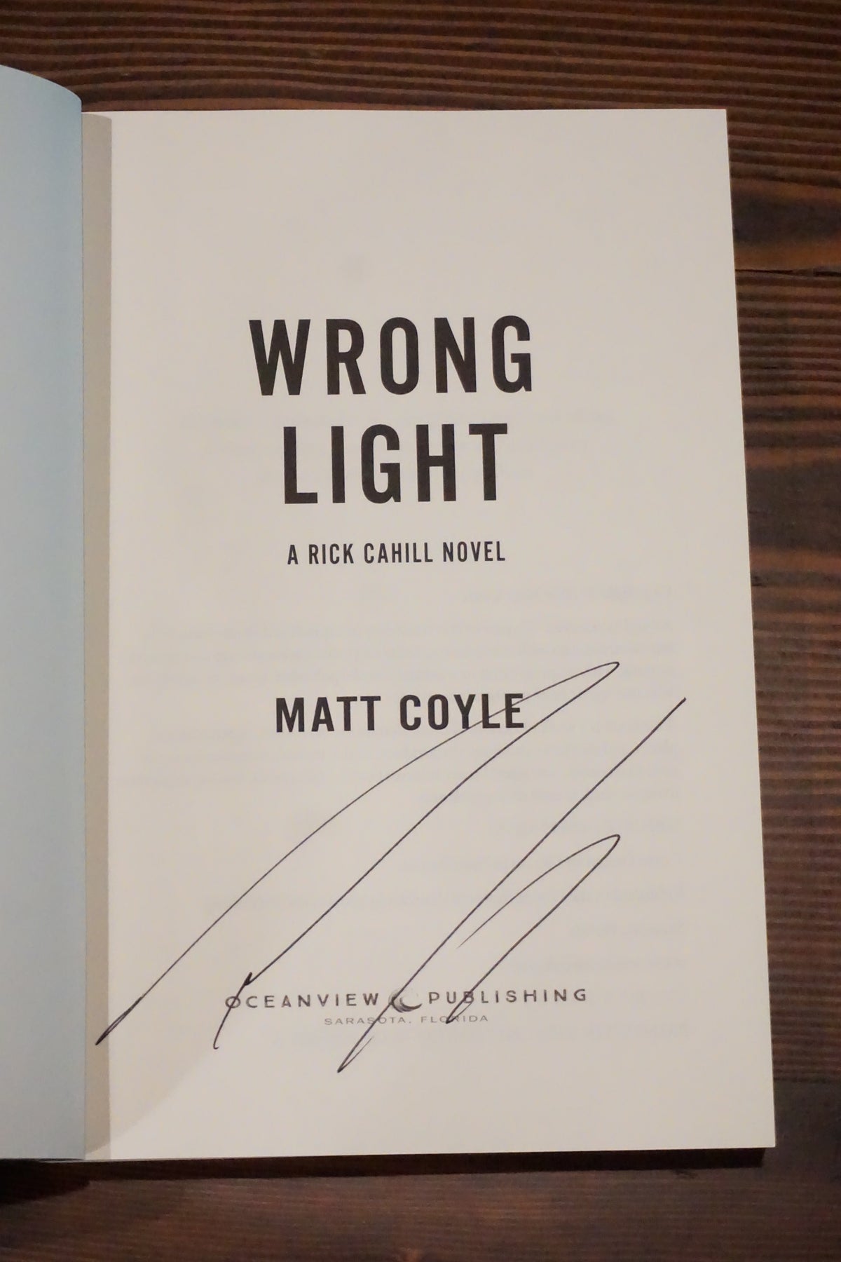 Rick Cahill Lot of 5 SIGNED Softcovers by Matt Coyle 2013-2019 Books 1 2 4 5 6