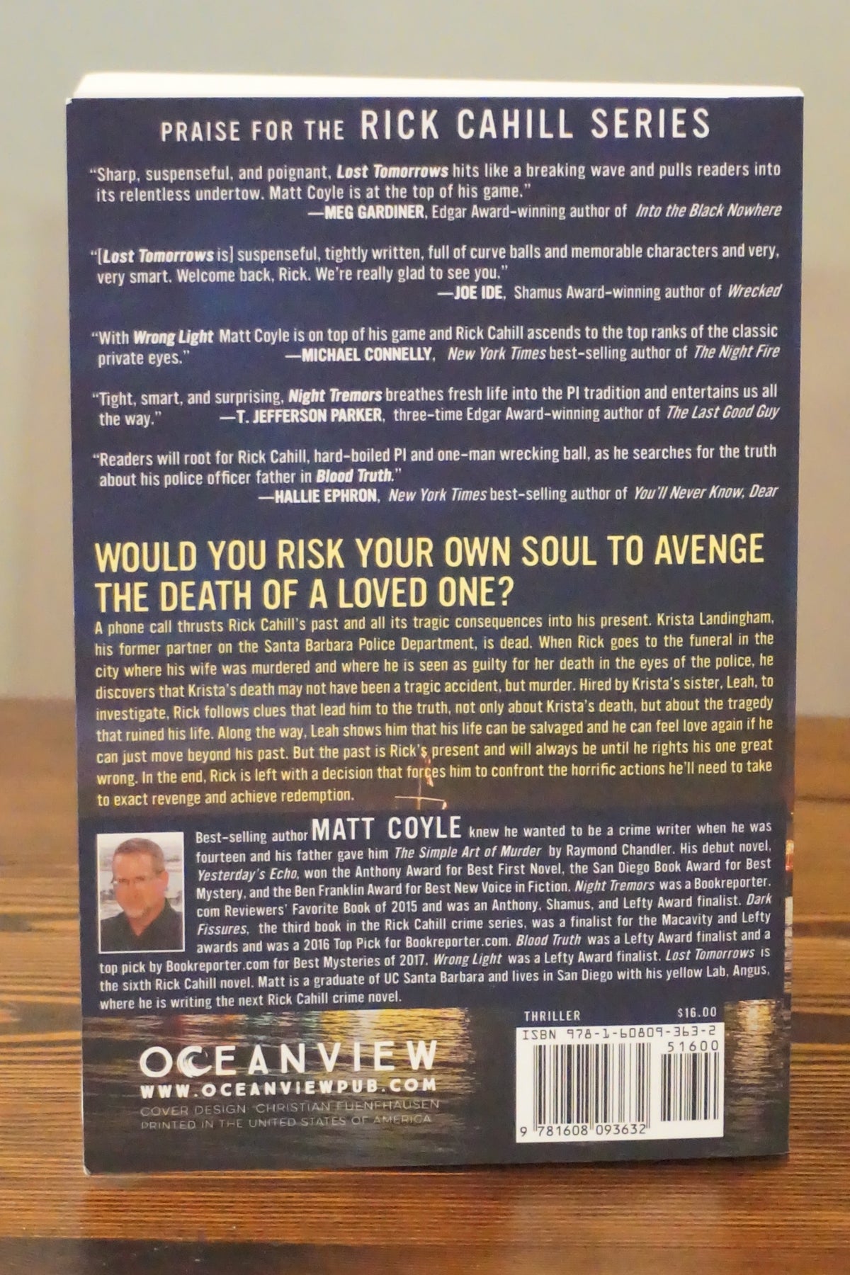 Rick Cahill Lot of 5 SIGNED Softcovers by Matt Coyle 2013-2019 Books 1 2 4 5 6