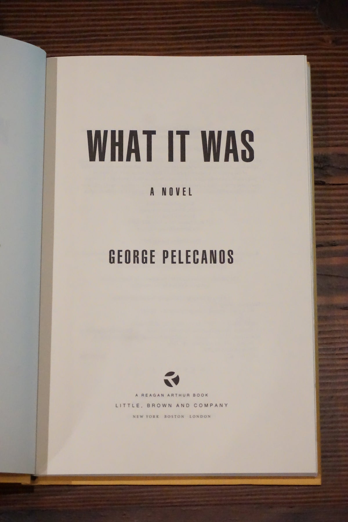 What It Was by George Pelecanos 2012 SIGNED Deluxe Slipcase Edition 1st HC