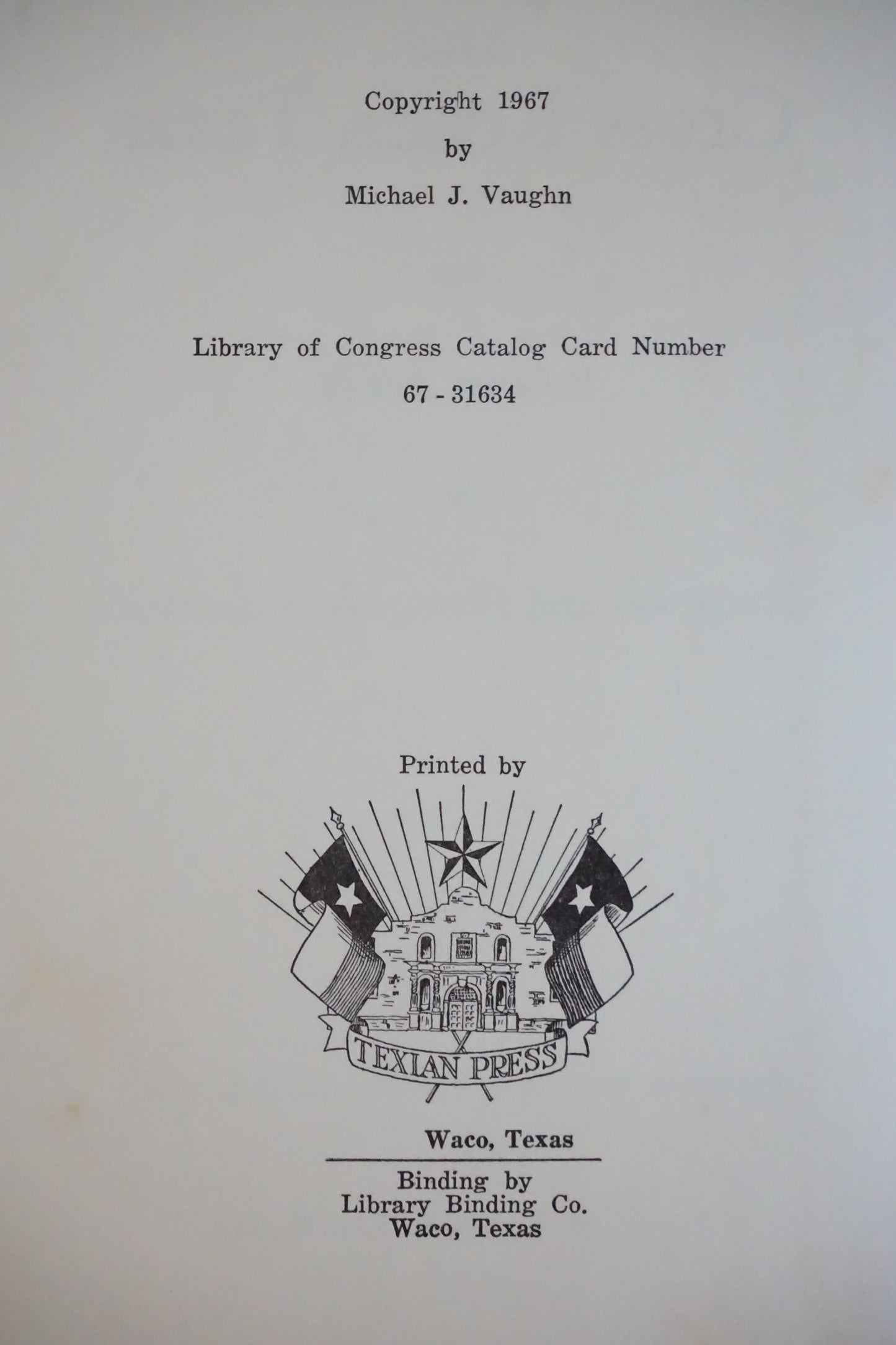 History of Cayuga and Cross Roads, Texas by Michael J. Vaughn 1967