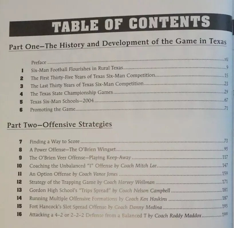 Six-Man Football by C.H. Underwood 2005