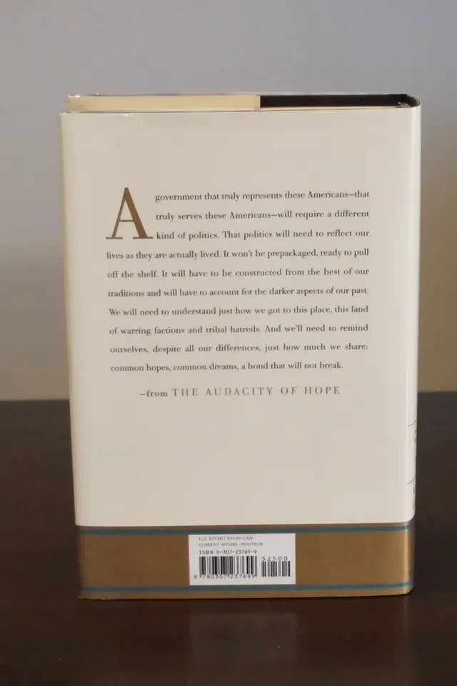 The Audacity of Hope by Barak Obama 2006 - Signed 1st Edition