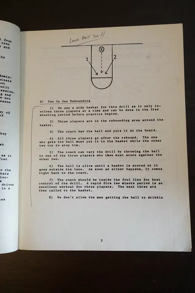 Bobby Knight's Let's Play Defense Playbook 1968 - Staplebound