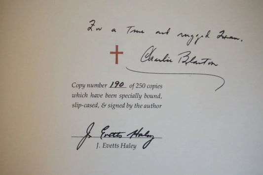 The Alamo Mission Bell by J. Evetts Haley 1974 - Signed Limited Edition