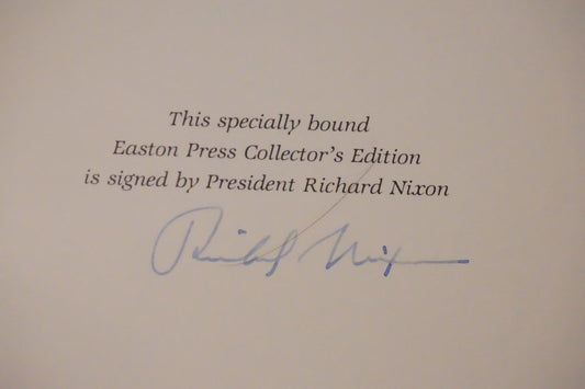 The Memoirs of Richard Nixon 1988 Signed Easton Press