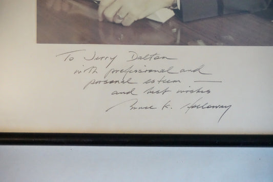 Framed and Signed Photo of General Bruce Holloway