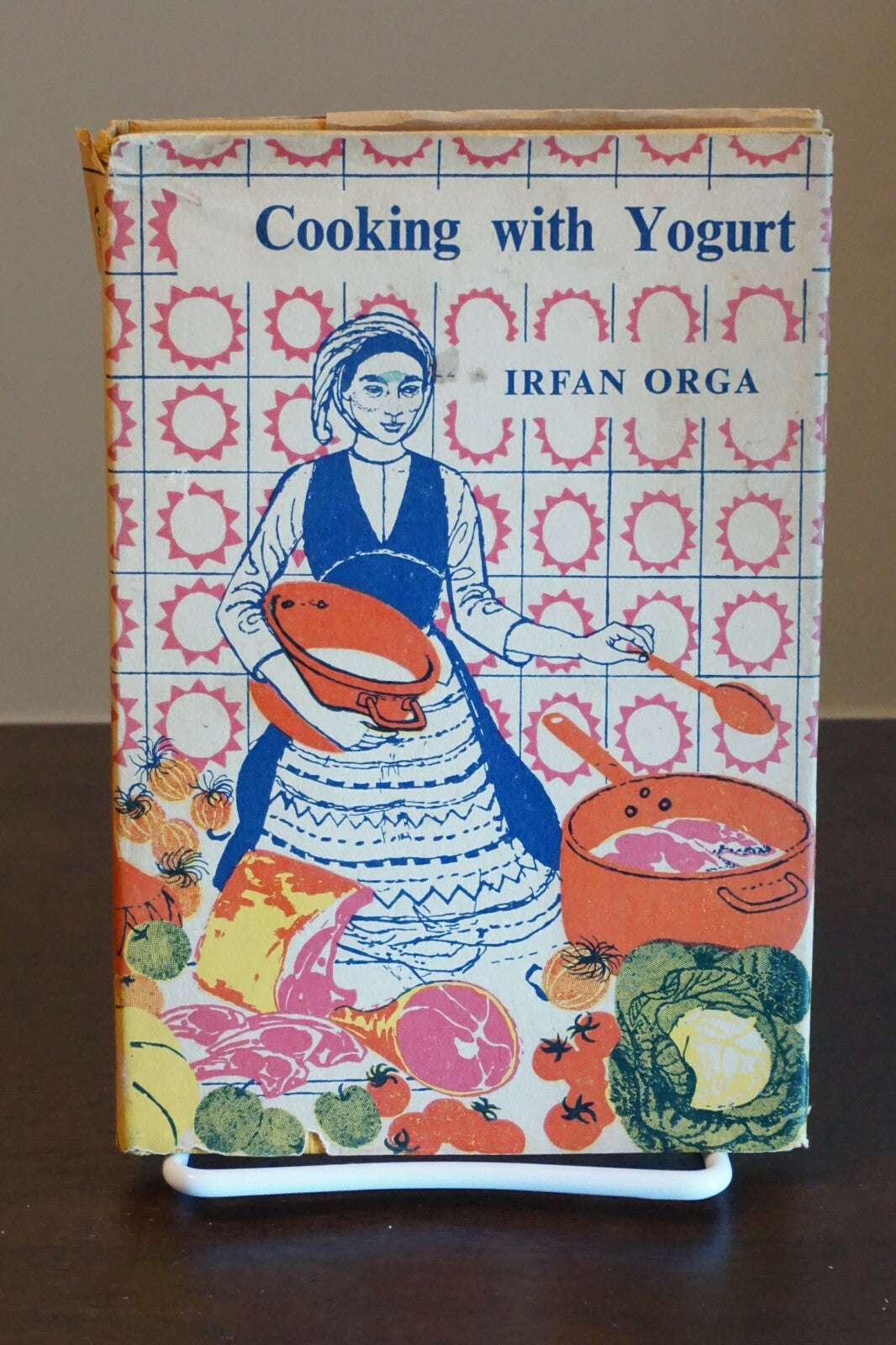 Cooking with Yogurt by Irfan Orga Cookbook Recipes Cook Book 1956 HC DJ