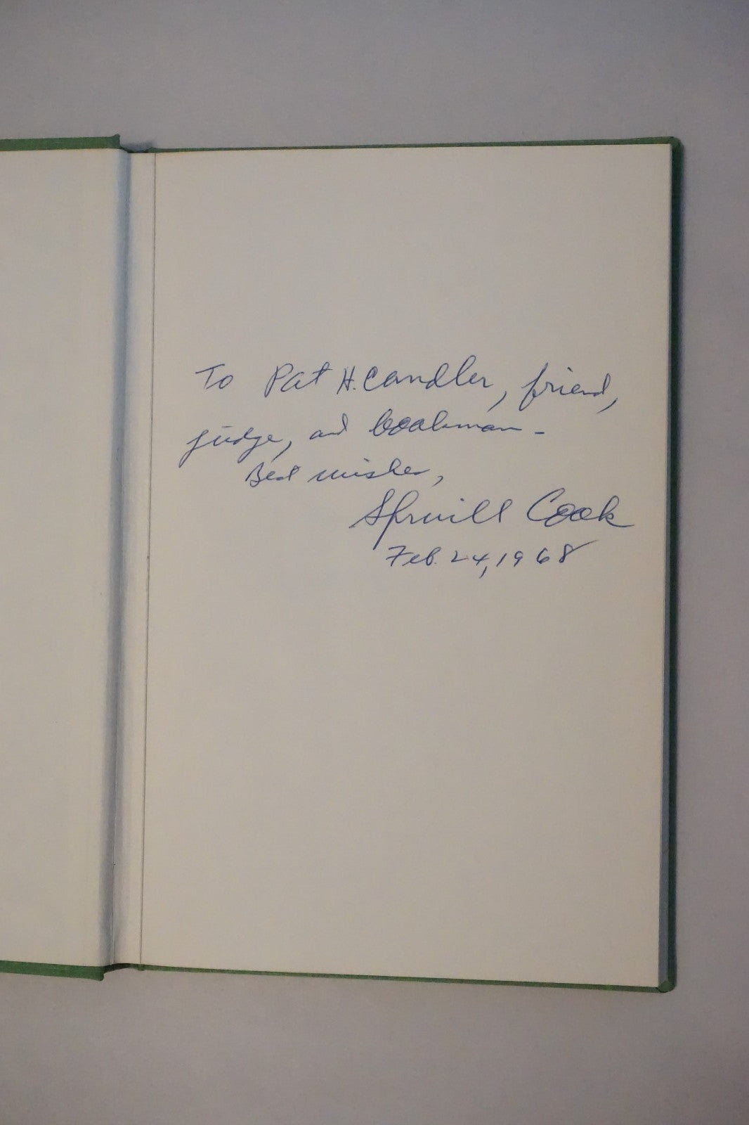 J. Frank Dobie: Biblography by Spruill Cook 1968 Signed Limited Edition