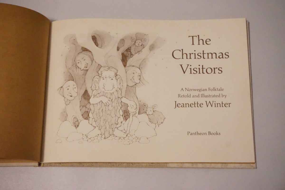 The Christmas Visitors by Jeanette Winter Signed1st Edition HC DJ