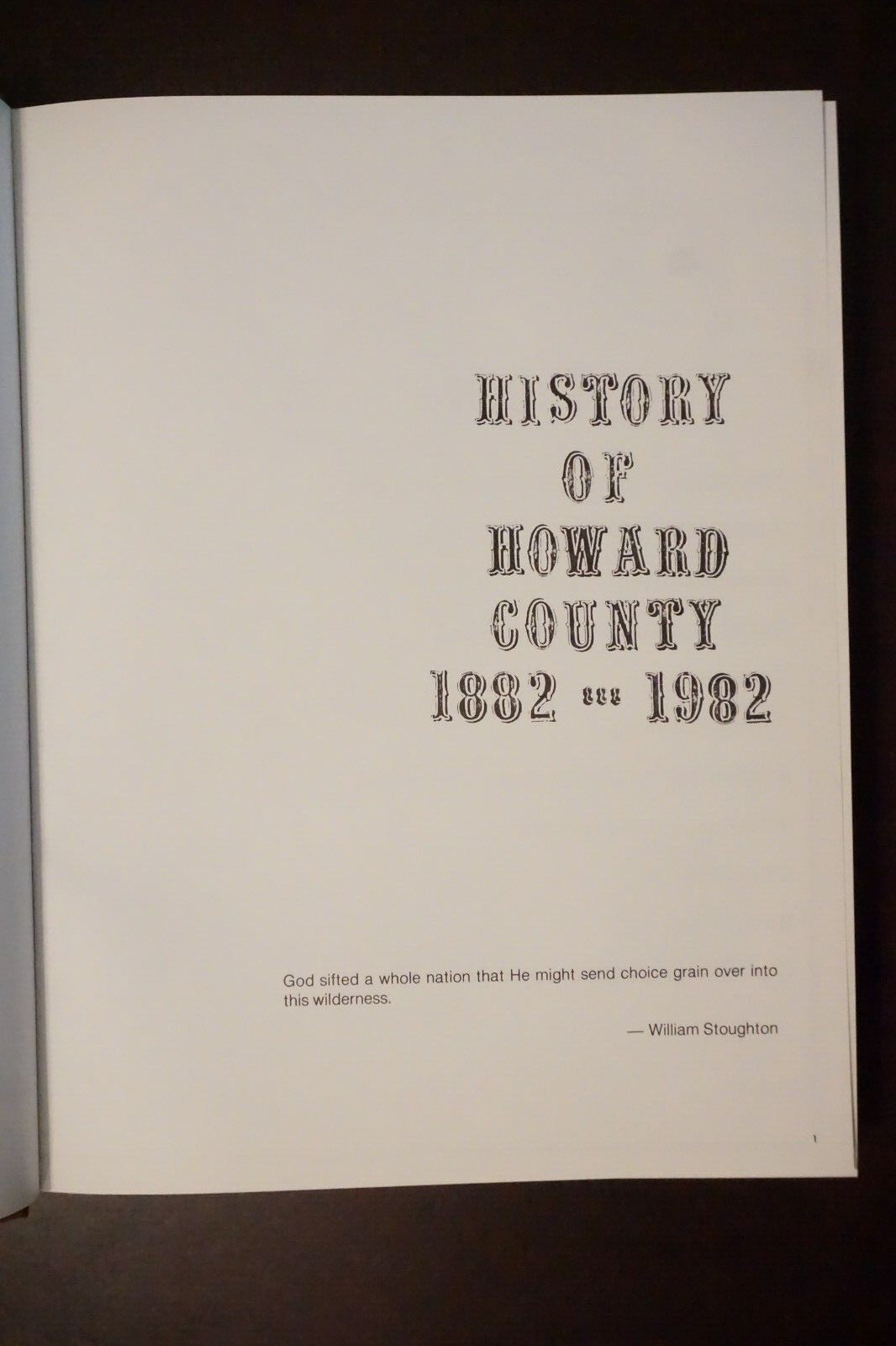 The History of Howard County Texas 1882-1982 Hardcover