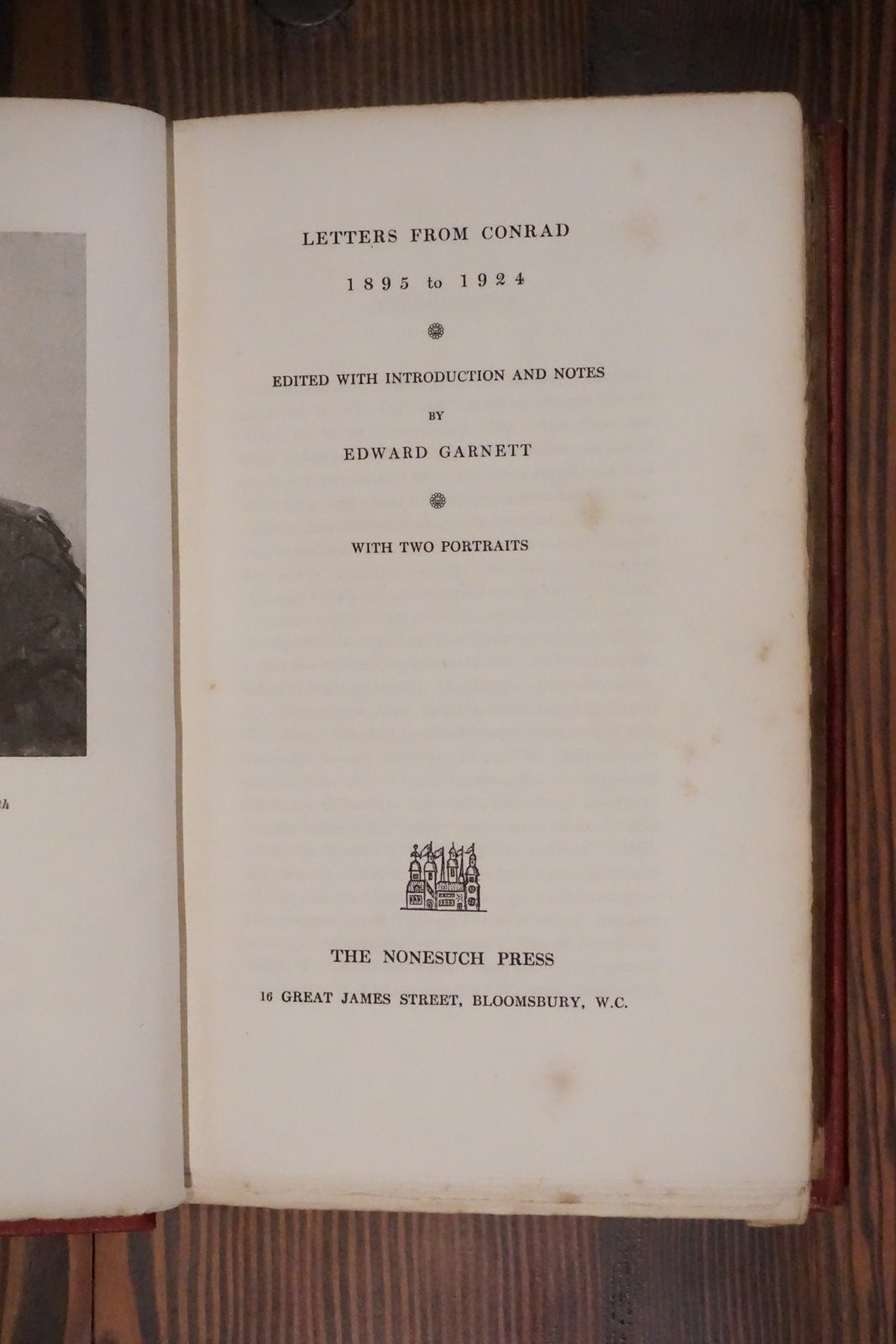 Letters From Conrad 1895-1924 Nonesuch Press 1928 Limited Edition No 698