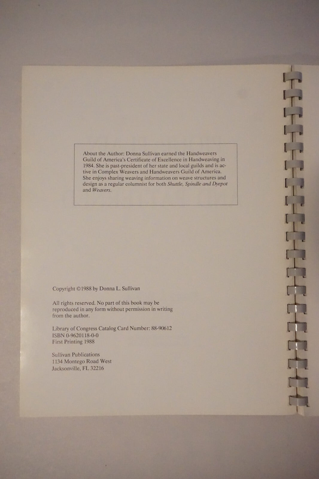 Pique: Plain and Patterned by Donna L. Sullivan 1988 Signed