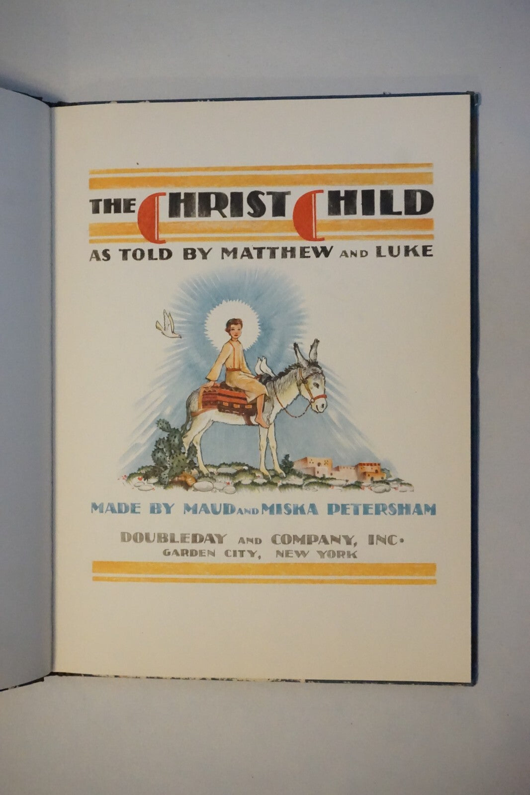 The Christ Child by Maud and Miska Petersham 1931 1st Edition HC DJ