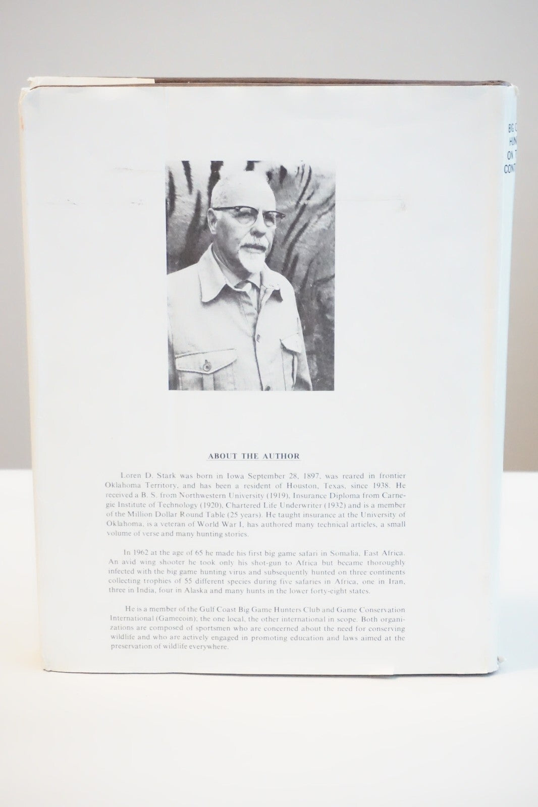 Big Game Hunting on Three Continents By Loren D. Stark 1971 Signed Limited HCDJ
