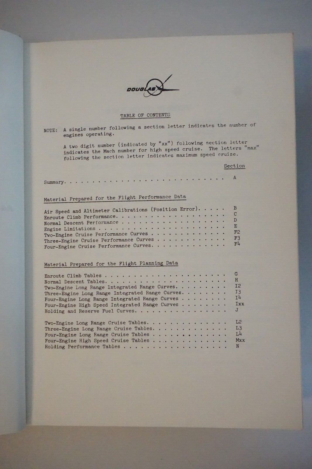 McDonnell Douglas DC-8-63 Flight Planning and Cruise Control Manual 1969