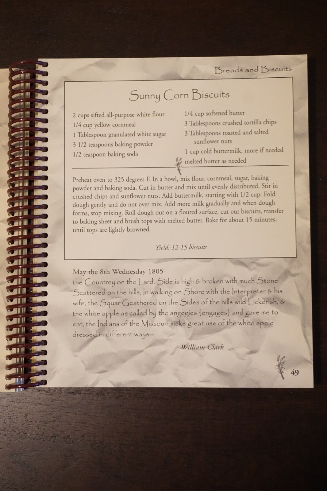 Vintage 2001 The Sacagawea Signed Copy Cookbook Recipes Cooking