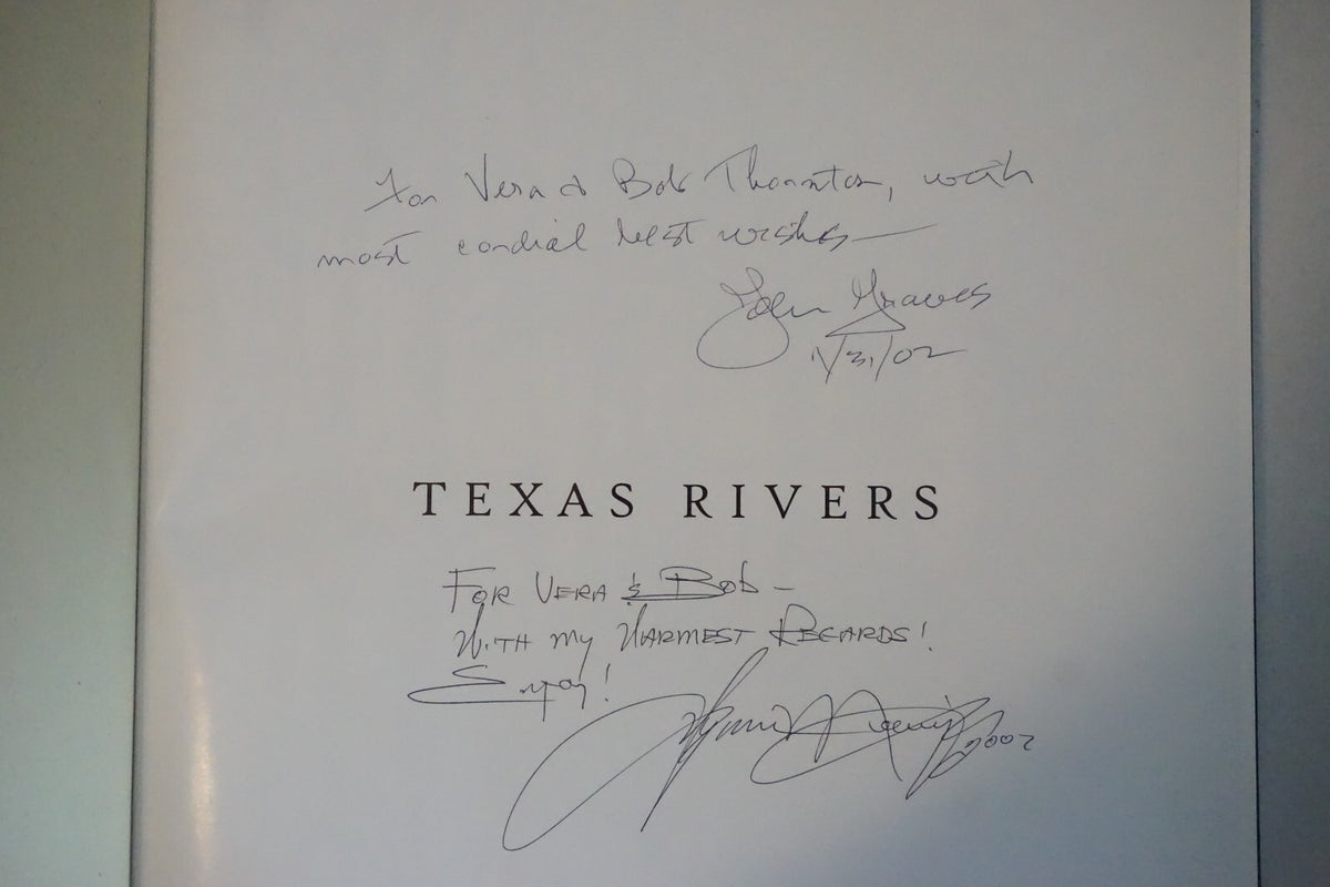 Texas Rivers by John Graves 2002 Hardcover Signed 1st Edition