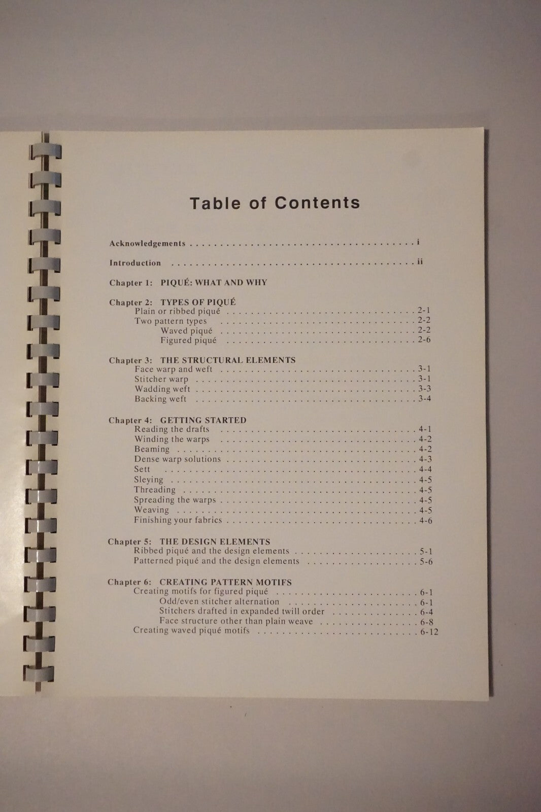 Pique: Plain and Patterned by Donna L. Sullivan 1988 Signed