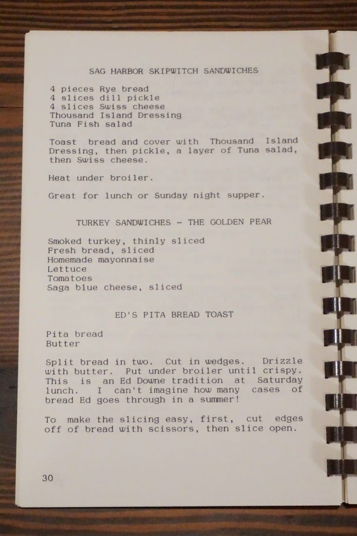 The Recipes of Raspberry Cove Elizabeth Robertson Smith Cookbook Inscribed