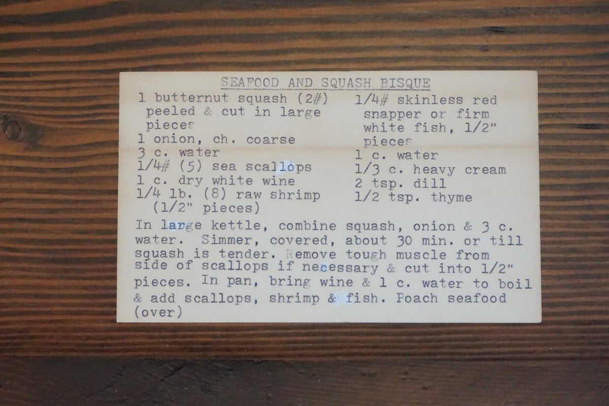 Recipe Collection of Approximately 210 Typed Seafood Recipes