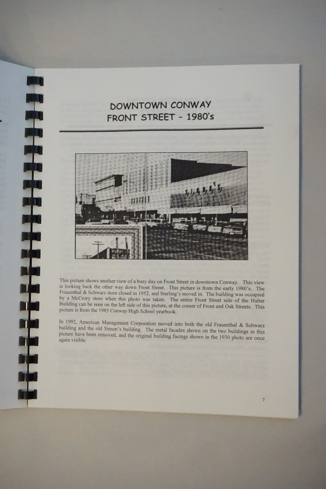 Stories From Simon's Grocery of Conway, Arkansas by David Grimes 2000 Spiral