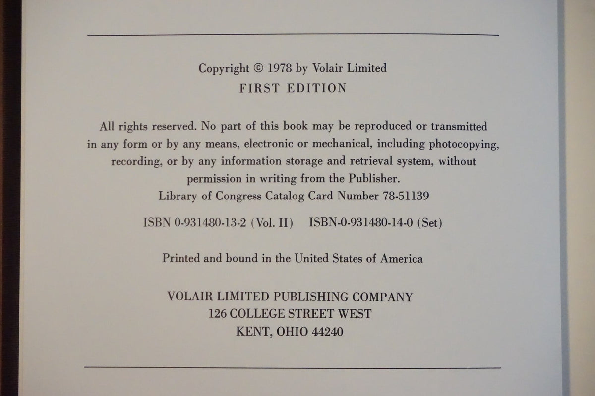Indian Tribes of North America: Volumes I and II by McKenney and Hall 1978