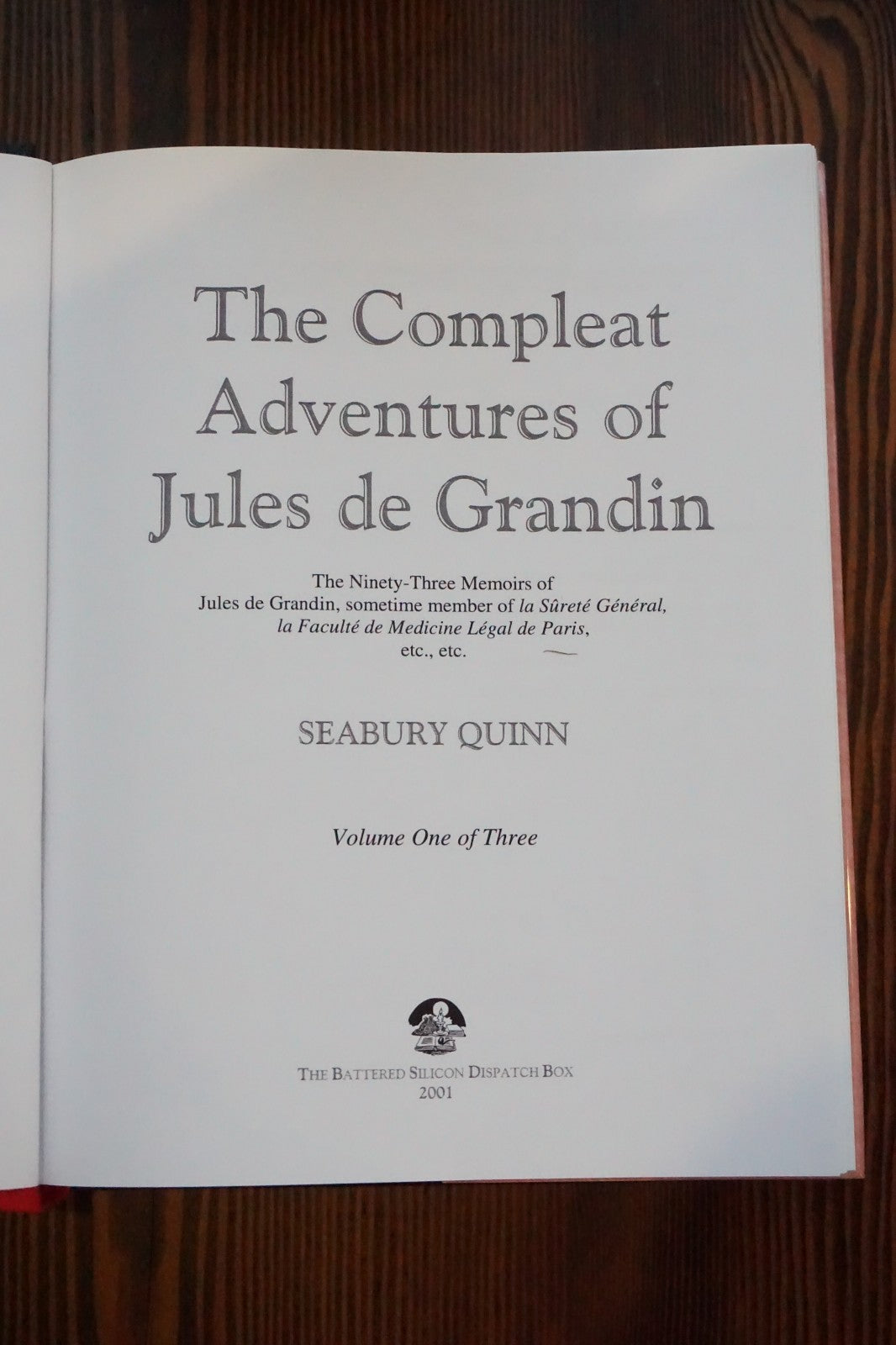 Compleat Adventures of Jules de Grandin Seabury Quinn 3 Volume Set 2001