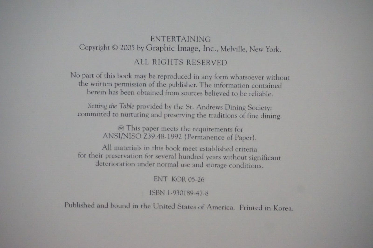 Entertaining Book by Graphic Image - Like New, Never Used