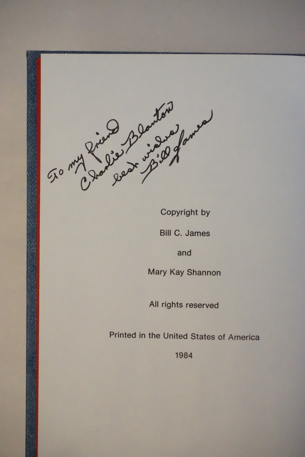 Sheriff A.J. Royal by Bill C. James and Mary Kay Shannon 1984 Signed Limited Ed