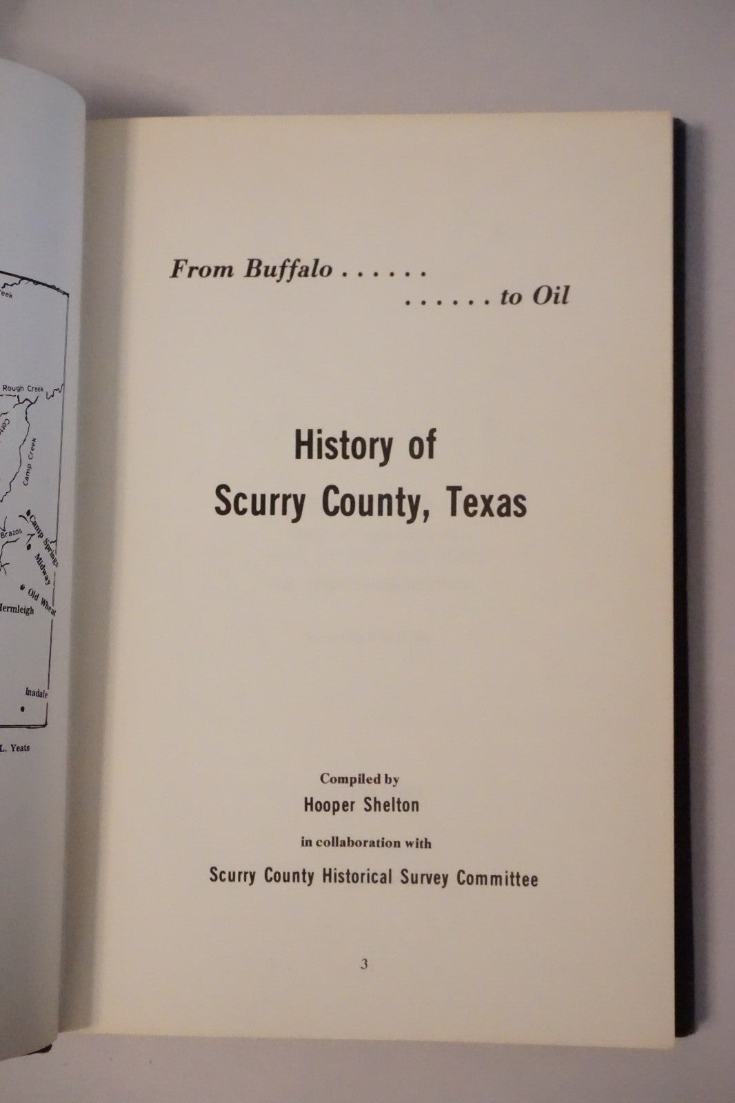 History of Scurry County, Texas by Hooper Shelton 1973 HC DJ