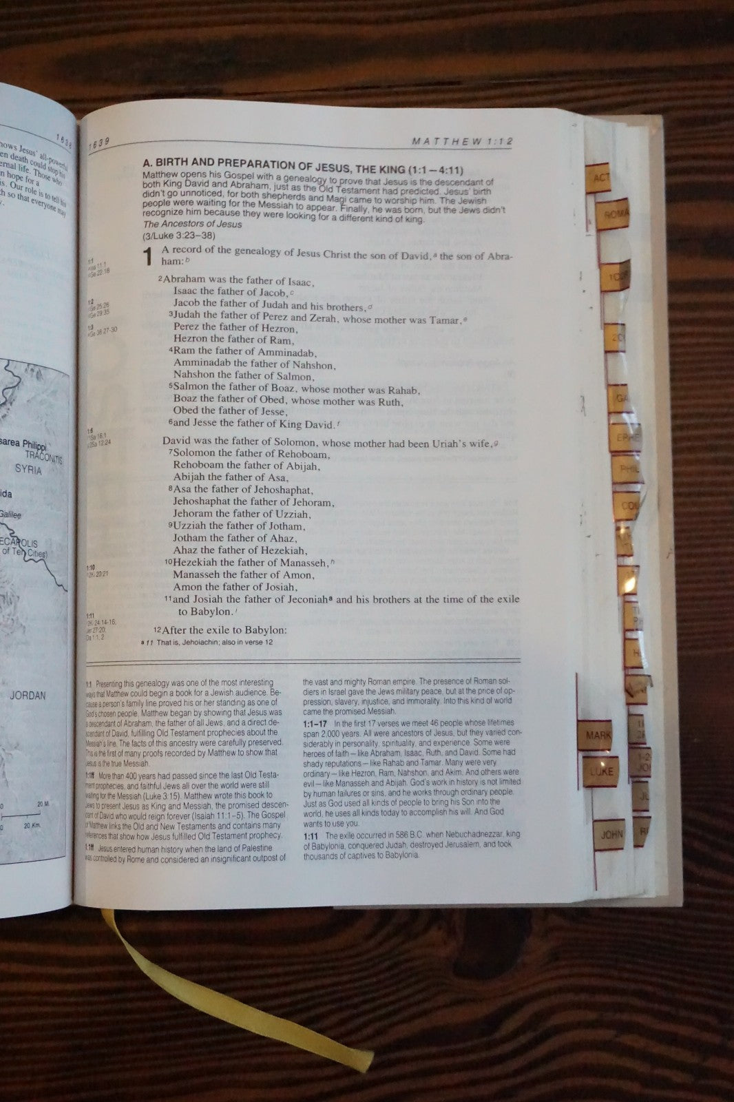 Life Application Bible NIV Indexed Hardcover 1991 Tyndale Zondervan