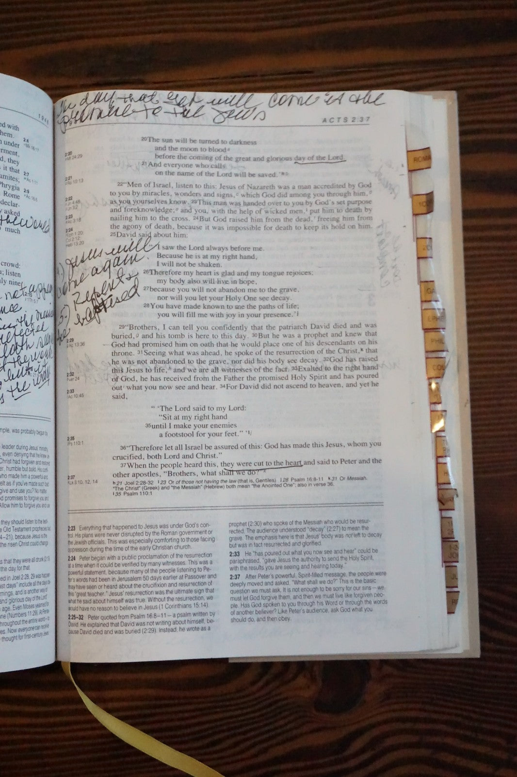 Life Application Bible NIV Indexed Hardcover 1991 Tyndale Zondervan