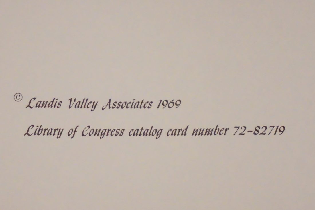Pennsylvania German Fraktur Color Drawings 1969 Landis Valley Catalog