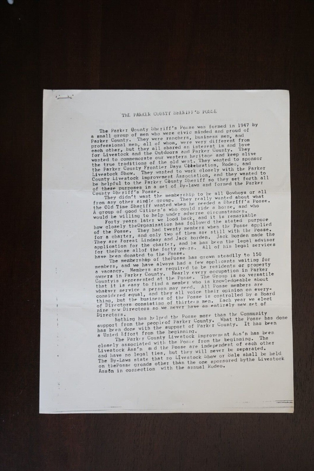 Weatherford, Texas Chamber of Commerce 1920 Annual