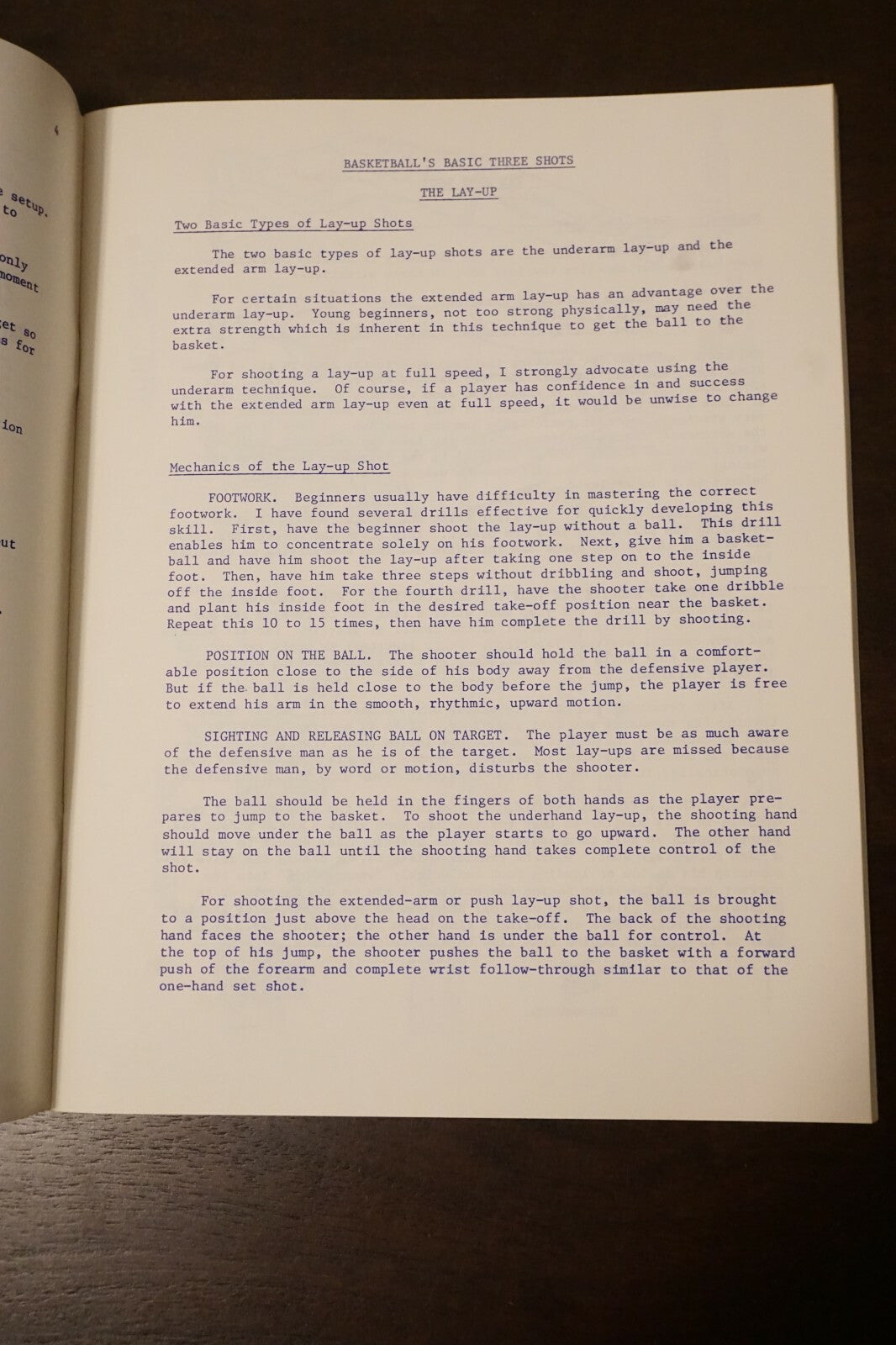 Denver Nuggets Basketball Fundamentals Camp Players Notebook 1970's