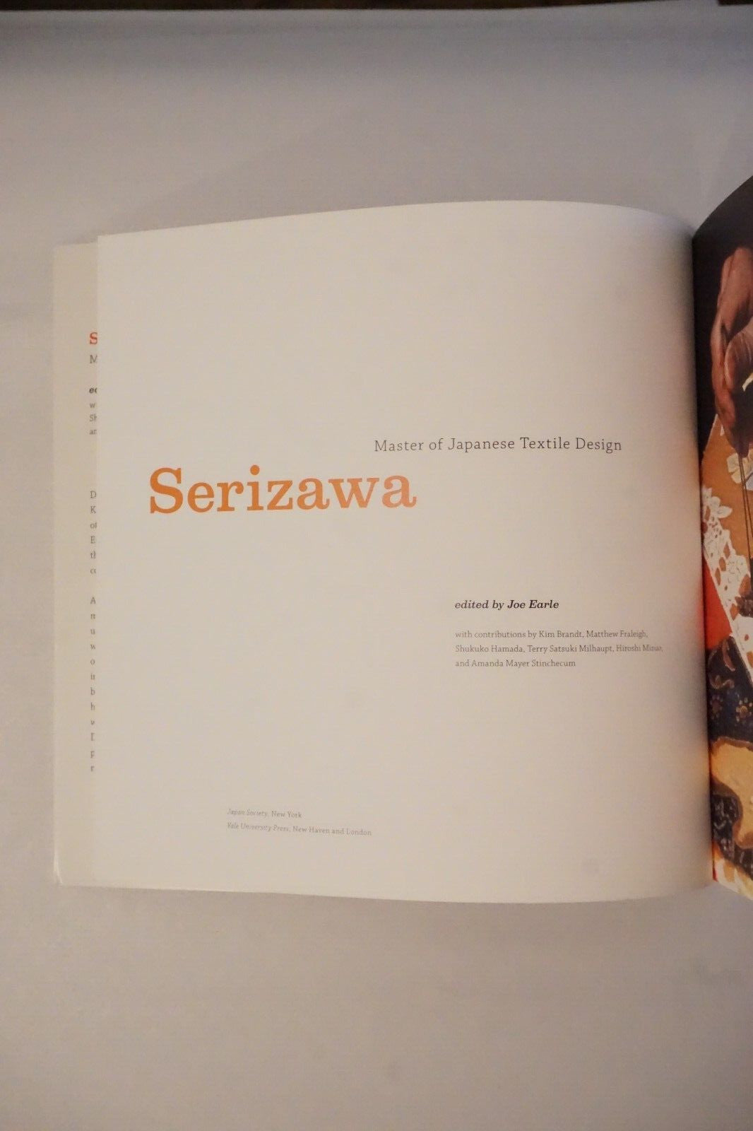 Serizawa: Master of Japanese Textile Design by Joe Earle 2009 Softcover