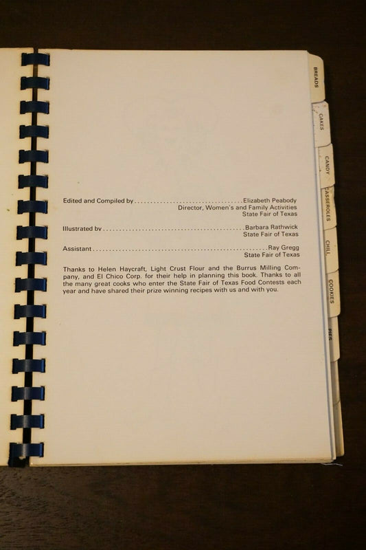State Fair Of Texas Recipes Cookbook 1978 Spiralbound - Rare
