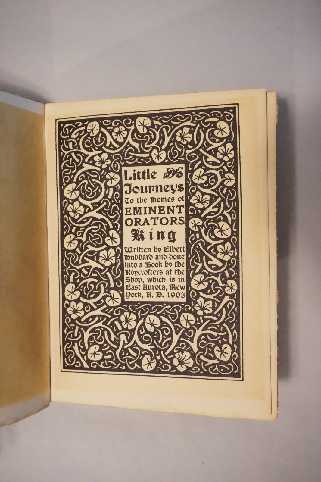 Starr King by Elbert Hubbard 1903 Hardcover