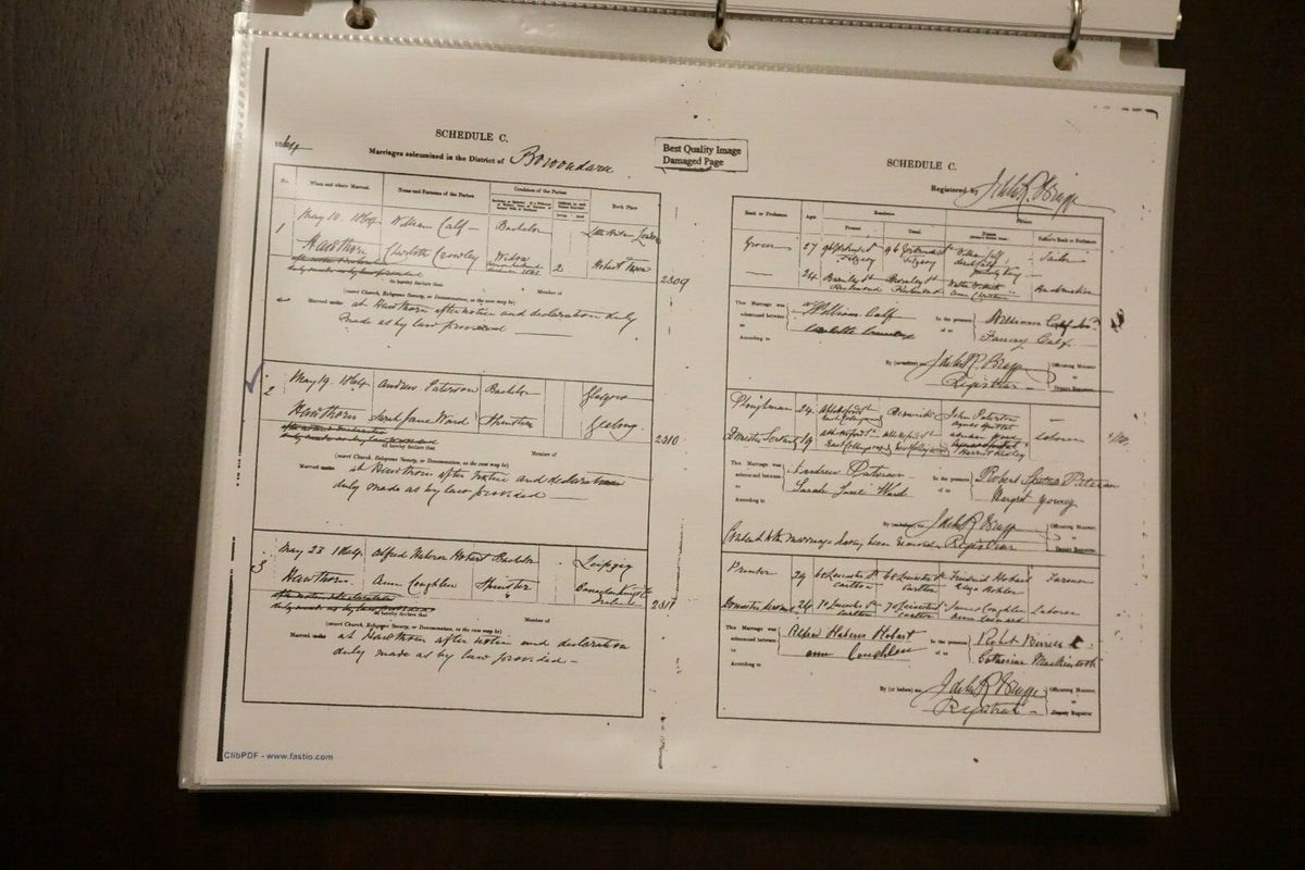 Robert Spittal Patterson and Margaret Walker Genealogy by Prestley and Sandy Mor