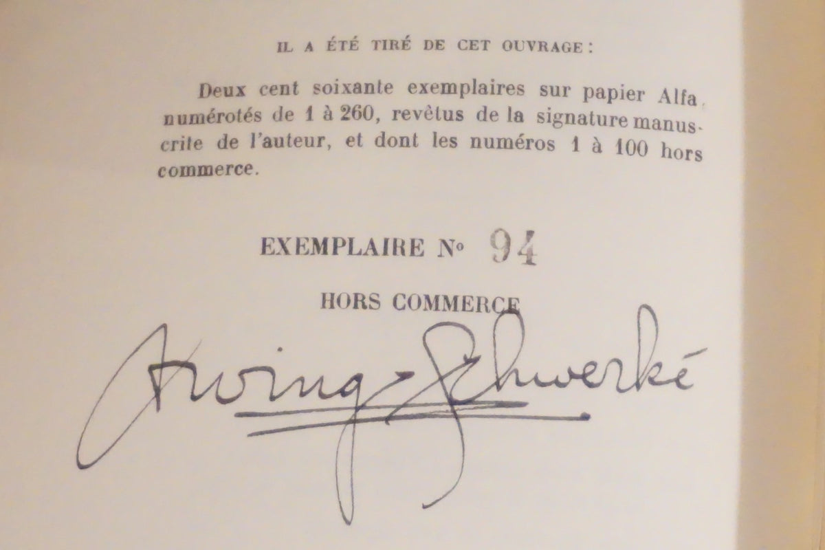 Alexandre Tansman by Irving Schwerke 1931 Softcover French - Signed Limited