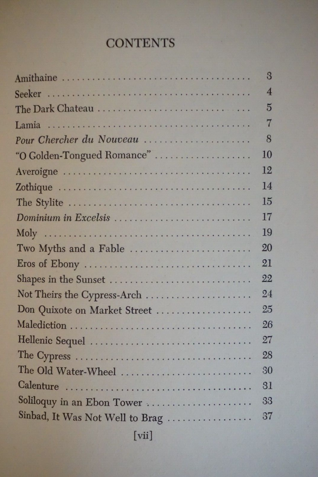 The Dark Chateau by Clark Ashton Smith 1951 Arkham House 1st Edition