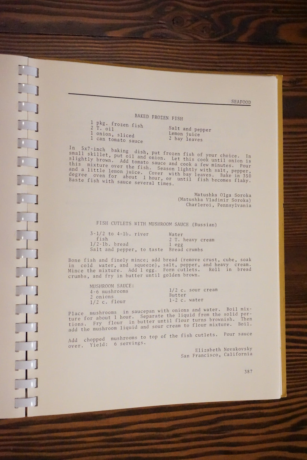 St. Seraphim Orthodox Church Dallas Texas 1975 Bon Appetit Cookbook Spiralbound