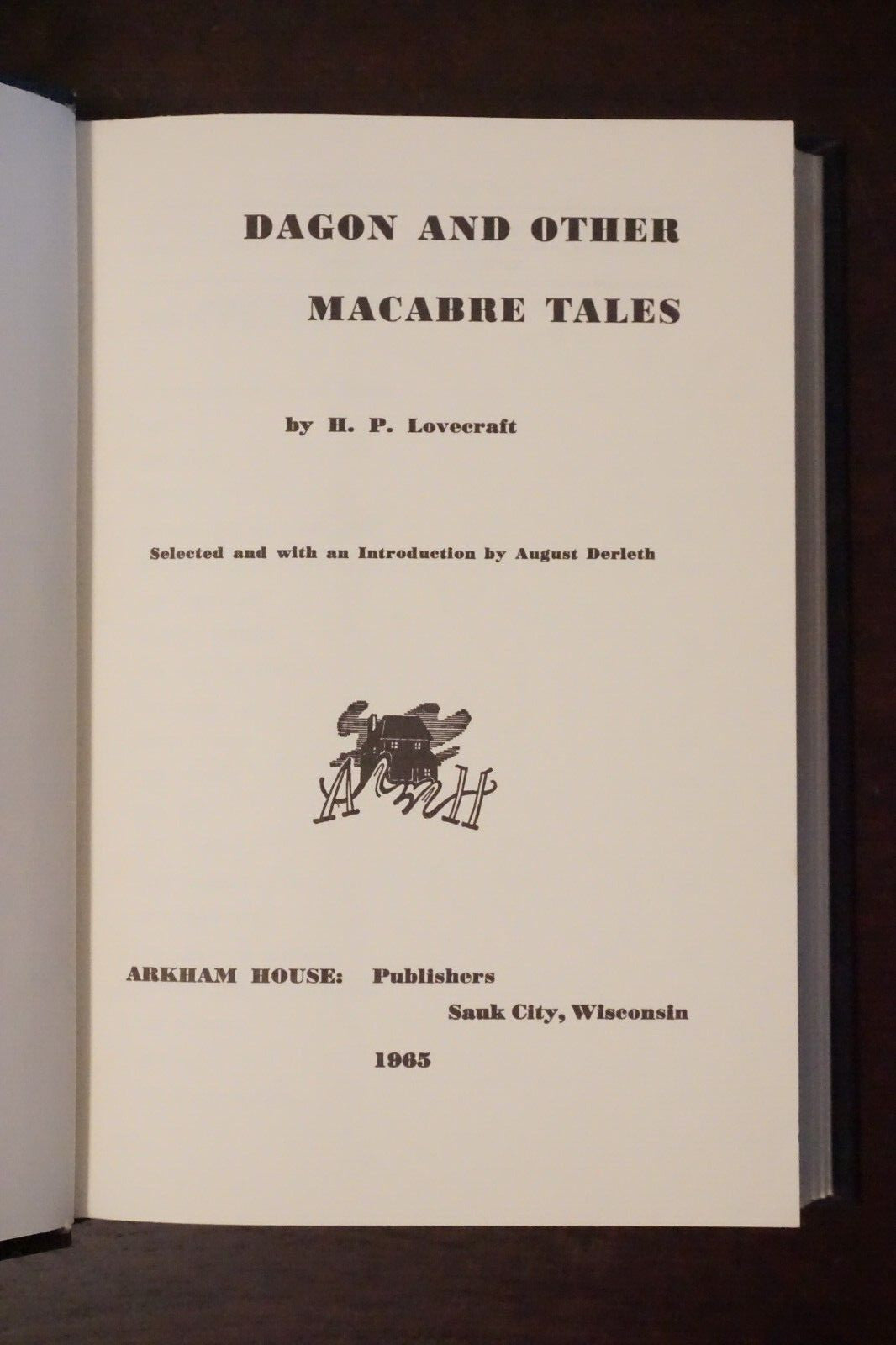 Dagon and Other Macabre Tales by H.P. Lovecraft 1965 1st Edition HC DJ