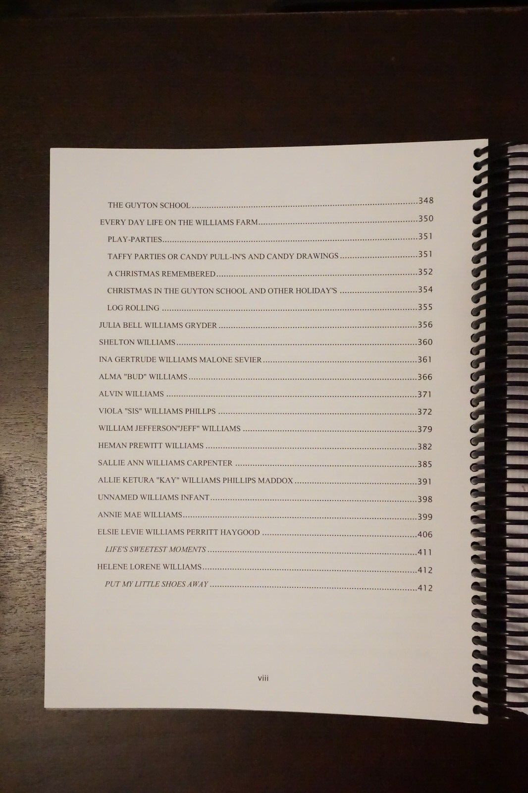 The William Lunsford Williams Family Genealogy by Terry W. Perritt 2012 Spiral