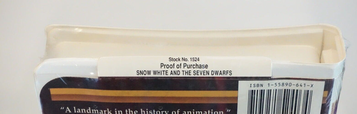 Snow White and the Seven Dwarfs (VHS, 1994) Walt Disney's Masterpiece Collection 717951524034