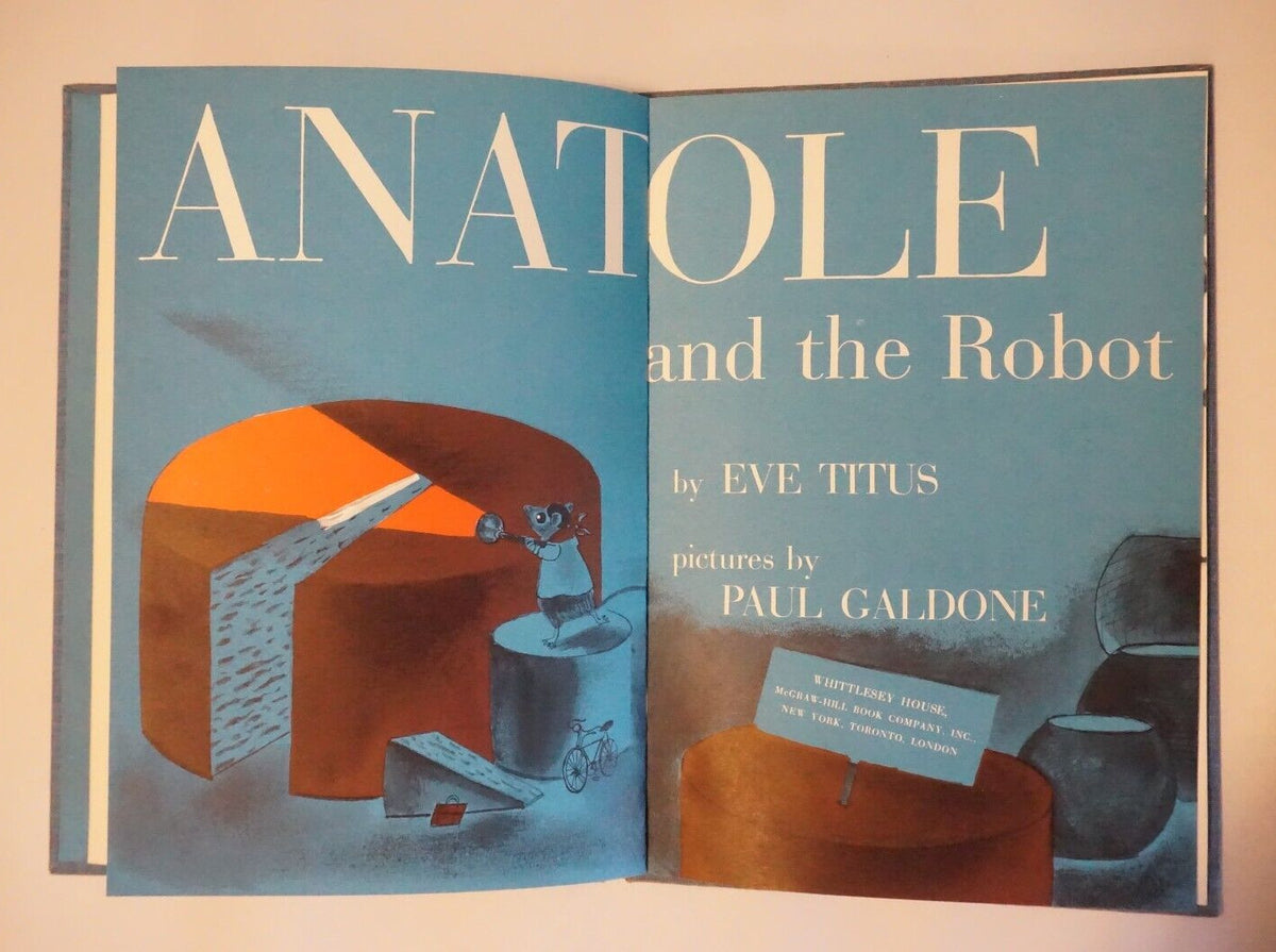 Anatole and The Robot by Eve Titus and Paul Gladone 1960 HC DJ