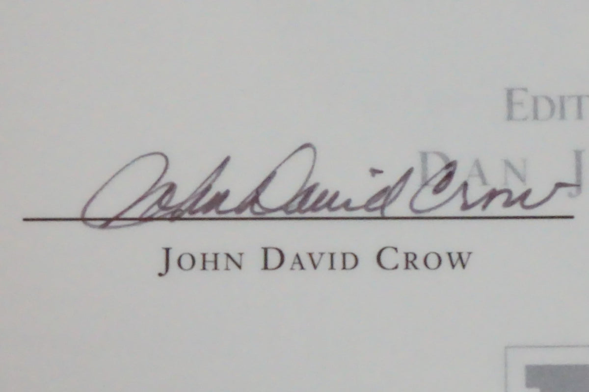 John David Crow: Heart of a Champion by Steve Pate 1997 Signed HC