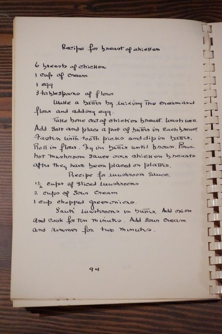 My Dining Generation by Margaret B. Wynn 1962 Cookbook SIGNED Handwritten